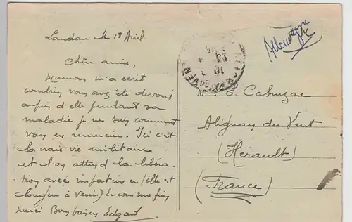 (109786) AK Landau, Pfalz, See, aus Leporello, vor 1945