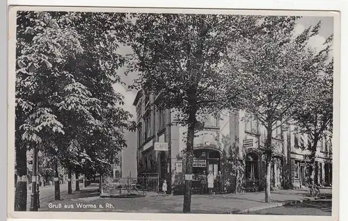 (109575) AK Gruß aus Worms, Rhein, Cafe, Gaststätte Germania 1933-45