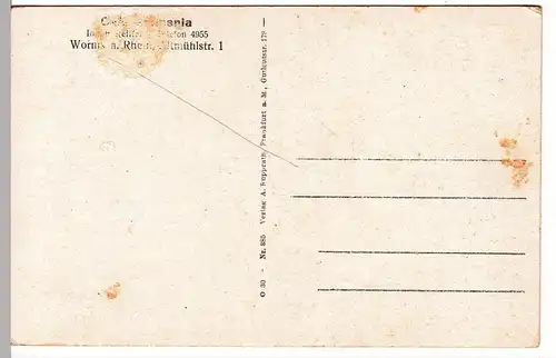 (109575) AK Gruß aus Worms, Rhein, Cafe, Gaststätte Germania 1933-45