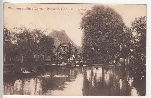 (109472) AK Wappenschmiede Correll, Pleisweiler bei Bergzabern, Feldpost 1915