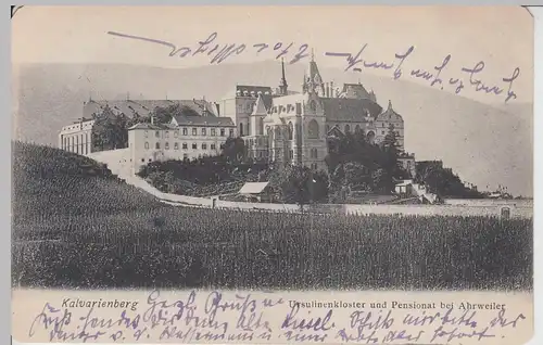 (109148) AK Ahrweiler, Kloster Kalvarienberg u. Pensionat, 1905