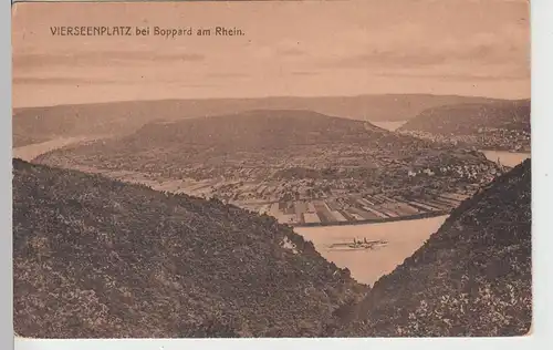(108911) AK Vierseenplatz bei Boppard, Rhein, vor 1945