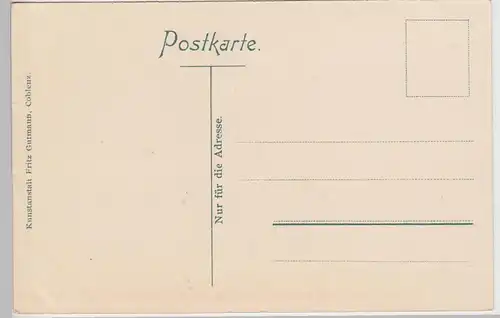 (108909) AK Bacharach, Rhein, Ort, Hotel Herbrecht, Waggons, bis 1926