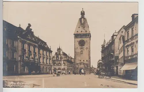 (108854) Foto AK Speyer, Altpörtel, Postamt, Konditorei, Cafe, vor 1945