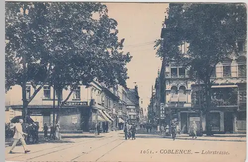 (108574) AK Koblenz, Lohrstraße, Geschäfte, aus Leporello, 1920er