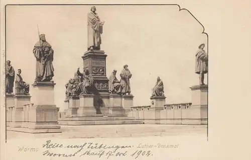 (108096) AK Worms, Luther-Denkmal, 1902