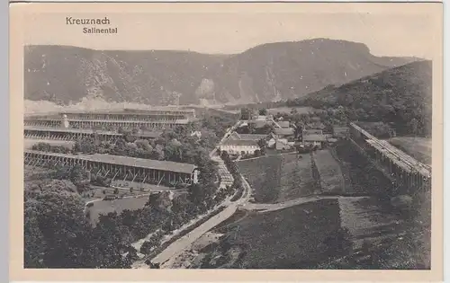 (107446) AK Bad Kreuznach, Salinental, 1917