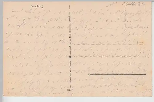 (107399) AK Saarburg, Gesamtansicht 1931