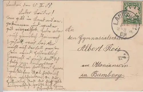 (107215) AK Landau i. Pfalz, Deutsches Tor, 1908