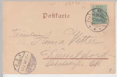 (106314) AK Gruss aus Ems, Partie 1901