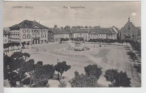 (105856) AK Landau i. Pfalz, Max Joseph-Platz, 1916
