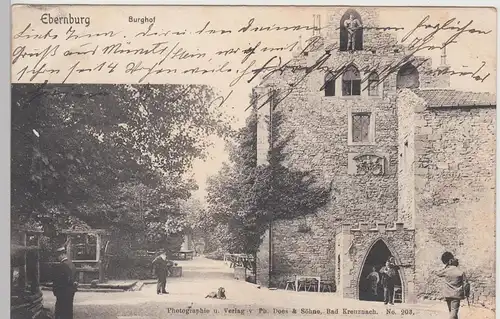(104634) AK Burg Ebernburg, Burghof, 1905