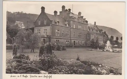 (104439) Foto AK Kirn an der Nahe, Partie am Bahnhof, vor 1945