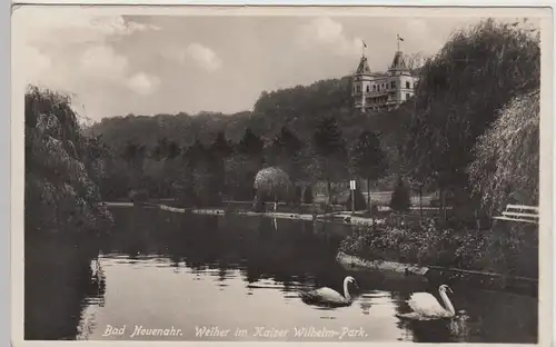 (104436) Foto AK Bad Neuenahr, Weiher im Kaiser Wilhelm-Park, 1935