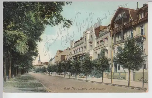 (104434) AK Bad Neuenahr, Lindenstraße, 1909