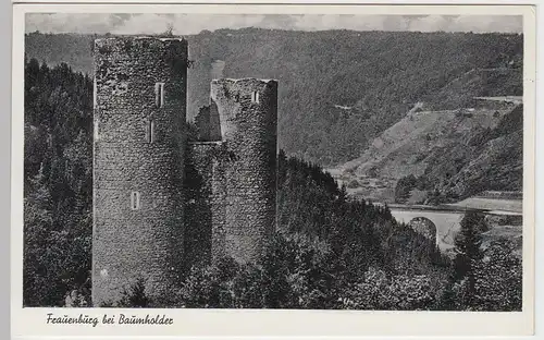 (104397) AK Burg Frauenburg bei Baumholder, 1940er