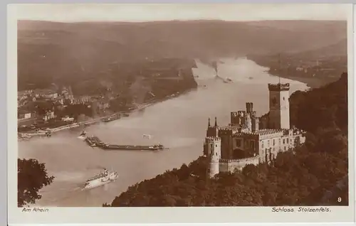 (104377) Foto AK Koblenz, Schloss Stolzenfels, 1920er