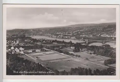 (104372) Foto AK Koblenz, Blick vom Rittersturz, 1920er