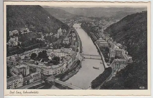 (104072) AK Bad Ems, Blick lahnabwärts, aus Leporello 1920/30er