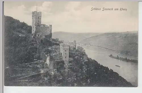 (101762) AK Burg Sooneck am Rhein, 1904