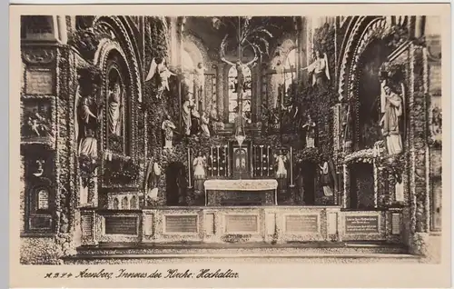 (101362) Foto AK Arenberg, Koblenz, Kirche St. Nikolaus, Hochaltar, vor 1945