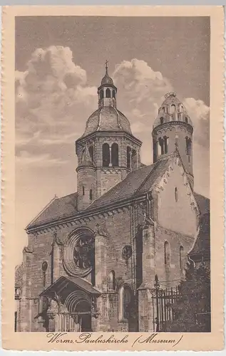 (100506) AK Worms, Pauluskirche, um 1915