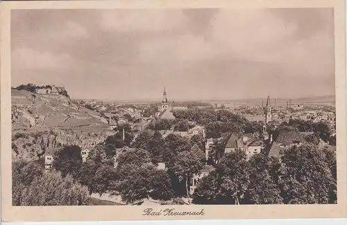 (100331) AK Bad Kreuznach, Panorama, vor 1945
