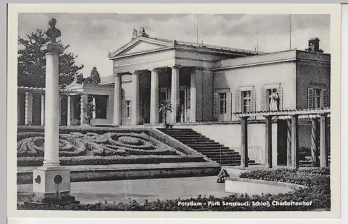 (99937) AK Potsdam, Sanssouci, Schloss Charlottenhof 1957