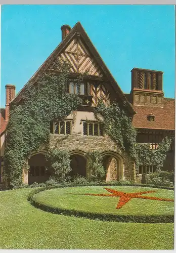 (96327) AK Potsdam, Schloss Cecilienhof, Innenhof 1974