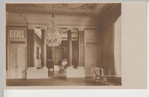 (81661) Foto AK Potsdam, Sanssouci, Sterbezimmer Friedrich d. Großen, v. 1945