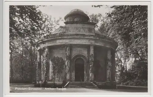 (80471) Foto AK Potsdam, Sanssouci, Antikentempel, vor 1945
