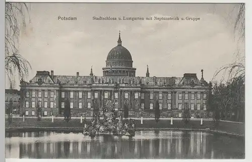(79236) AK Potsdam, Stadtschloss, Neptunteich, vor 1945