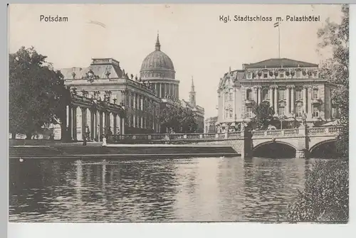 (75992) AK Potsdam, Stadtschloss, Palasthotel, vor 1945