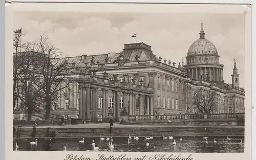 (73630) Foto AK Potsdam, Stadtschloss, Nikolaikirche 1936