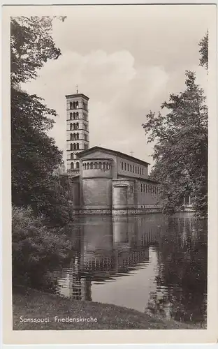 (58531) Foto AK Potsdam, Sanssouci, Friedenskirche, vor 1945