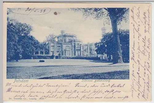 (32510) AK Potsdam, Schloss Babelsberg, 1899