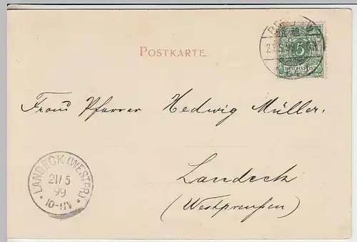 (32510) AK Potsdam, Schloss Babelsberg, 1899