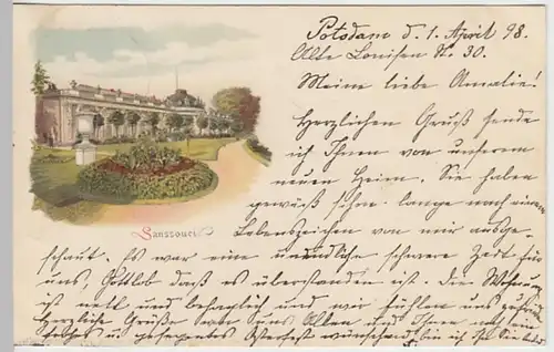 (30247) AK Potsdam, Sanssouci, 1898