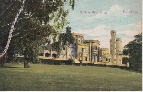 (107961) AK Potsdam, Schloss Babelsberg 1907