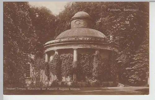 (106443) Foto AK Potsdam, Antiken-Tempel, Sanssouci 1920er