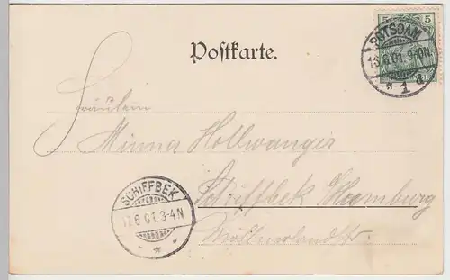 (104748) AK Gruss aus Potsdam, Kgl. Meierei, Neuer Garten, 1901