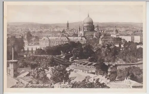(103170) AK Potsdam, Panorama vom Brauhausberg, vor 1945