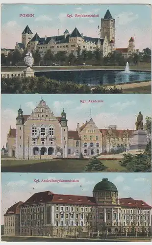 (88938) AK Posen, Poznan, Akademie, Ansiedlungskommission 1915