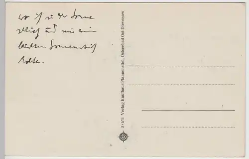 (79593) AK Ostseebad Ost-Dievenow, Dziwnów, Strandleben, 1929