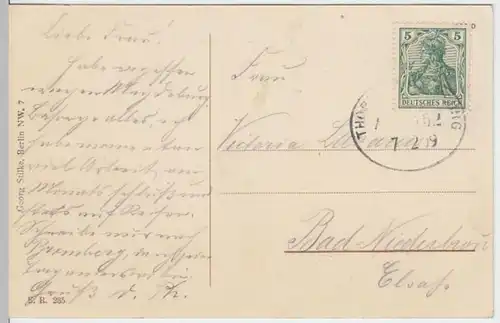 (4673) AK Graudenz, Grudziadz, Pommern,  Schlossberg, Bahnpost 1909