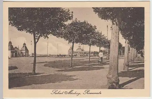 (34807) AK Seebad Misdray, Miedzyzdroje, Promenade, vor 1945
