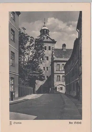 (106150) AK Stettin, Szczecin, Am Schloss, 1940er