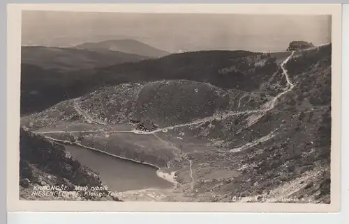 (108772) Foto AK Riesengebirge, Karkonosze, Kleiner Teich, Maly Staw, vor 1945