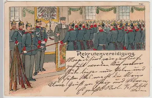 (114651) AK Patriotika, Rekrutenvereidigung 1907