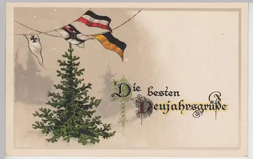 (114640) AK Deutscher Gruß, Die besten Neujahrsgrüße 1915